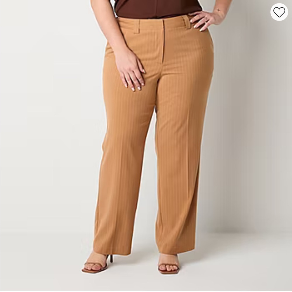 Worthington-Plus Modern Fit Straight Trouser.